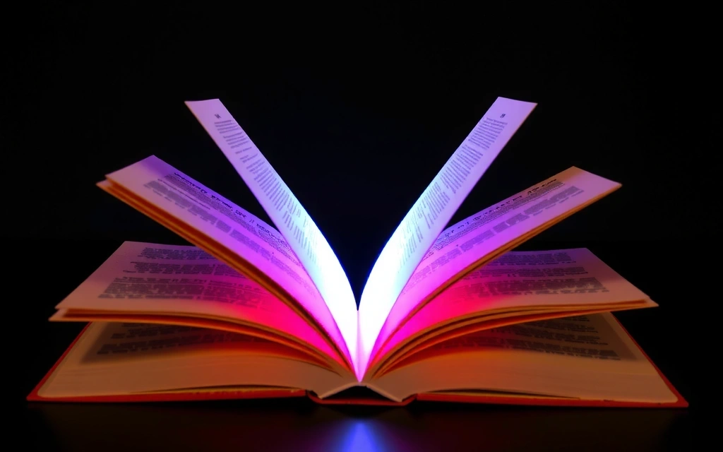 Imagine reprezentând o carte deschisă, simbolizând cunoașterea și învățarea